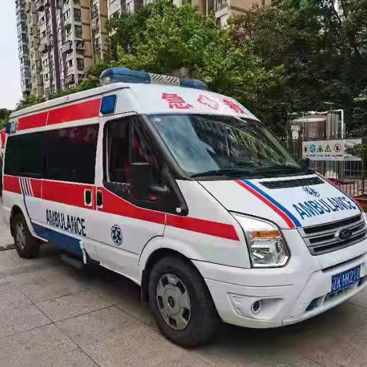 东源长途救护车护送病人返乡